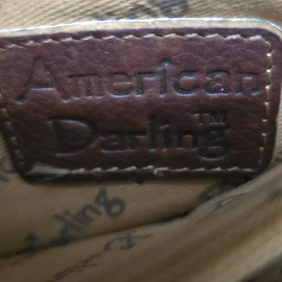 American Darling Brown Tooled Leather Wallet - Picture 12 of 12